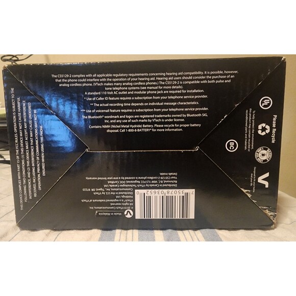 VTech 2 Handset Phone System w Digital Answering System & Caller ID/Call Waiting - Picture 6 of 11